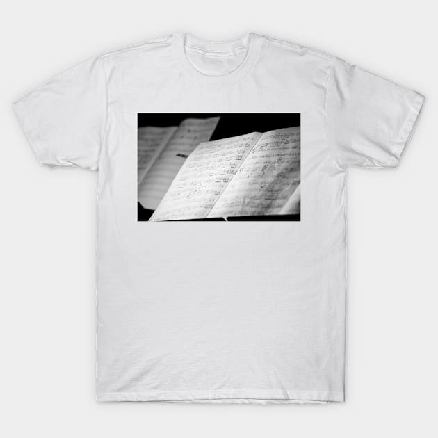 Jazz Notes T-Shirt by cinema4design